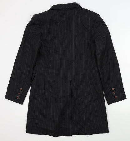 elsa malur Womens Grey Striped  Jacket  Size 40