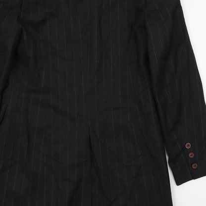 elsa malur Womens Grey Striped  Jacket  Size 40