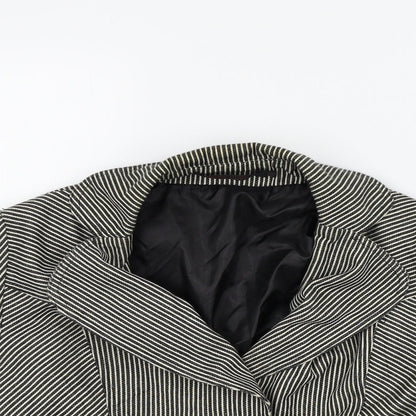 charlise Womens Black Striped  Jacket  Size 42