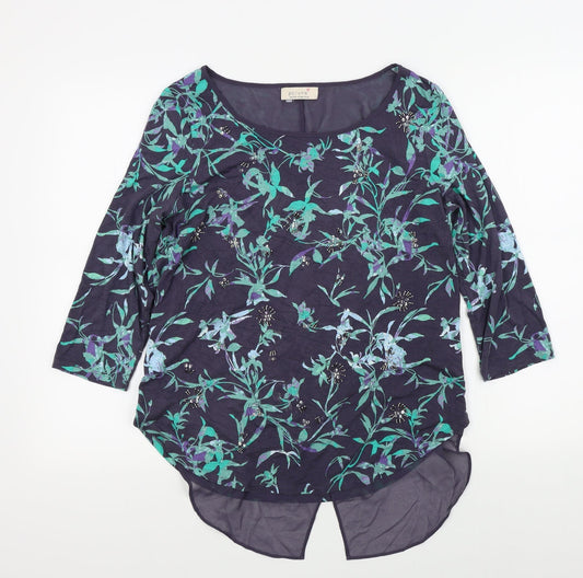 Womens UK Size 14 M&S Blue Pullover Jumper