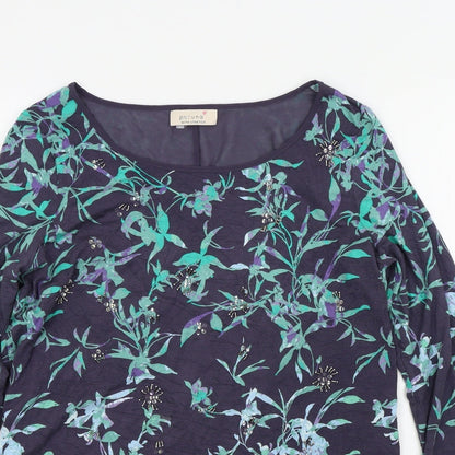 Womens UK Size 14 M&S Blue Pullover Jumper