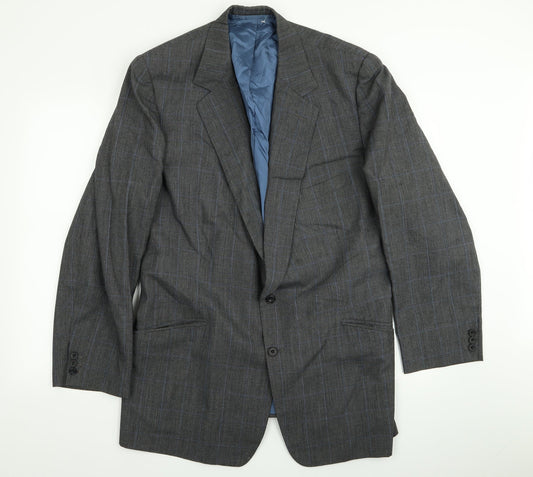 Mens UK Size 40 Preworn Regular Grey Suit Jacket