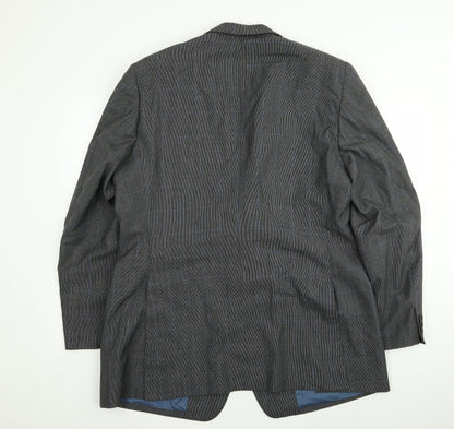 Mens UK Size 40 Preworn Regular Grey Suit Jacket