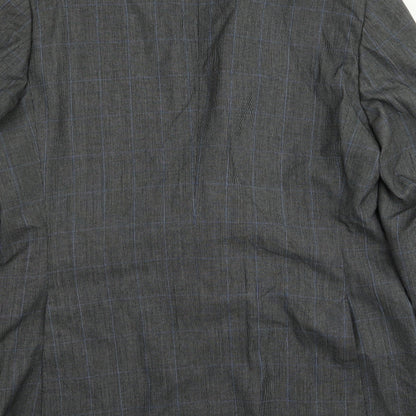 Mens UK Size 40 Preworn Regular Grey Suit Jacket