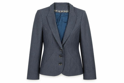 PRETTYLITTLETHING pretty af Womens Blue   Jacket Blazer Size 6