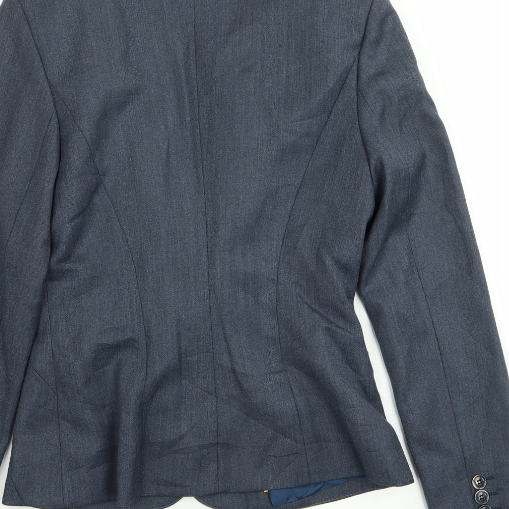 PRETTYLITTLETHING pretty af Womens Blue   Jacket Blazer Size 6
