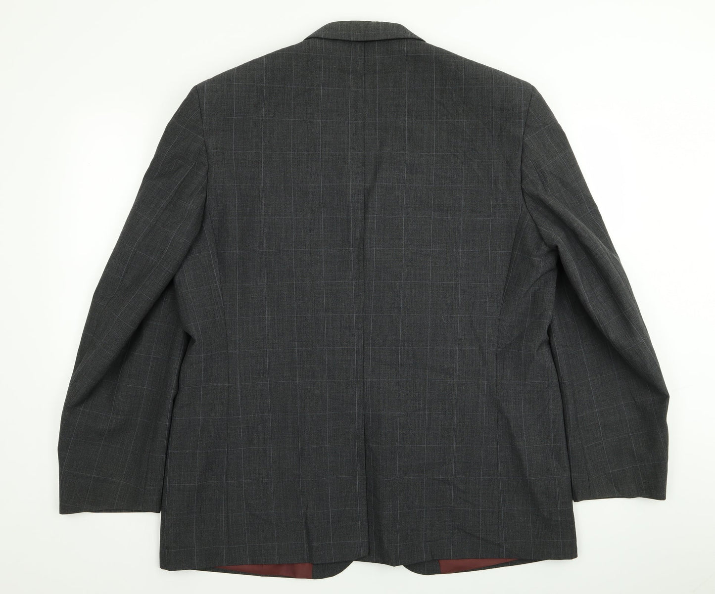 Asda George Mens Grey Check  Jacket Blazer Size 44