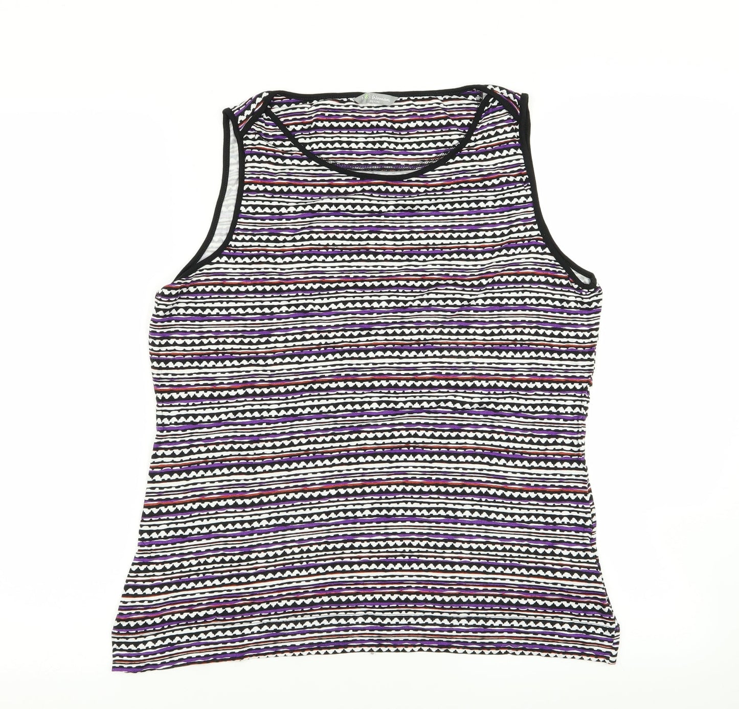 Womens UK Size 16 M&S Multicoloured Basic Tank