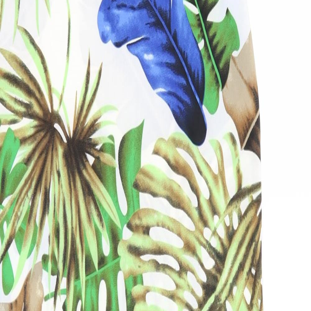 Brave Soul Womens Multicoloured Floral  Pencil Dress  Size M