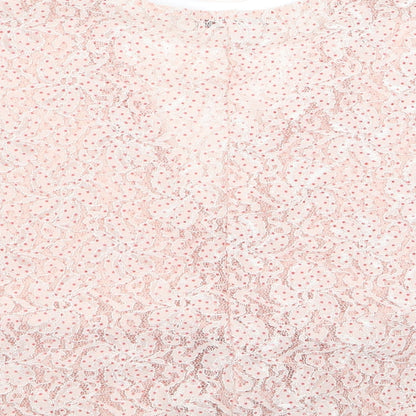 Womens UK Size M Zara Pink Basic Blouse