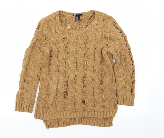 H&M Womens Brown   Pullover Jumper Size XS
