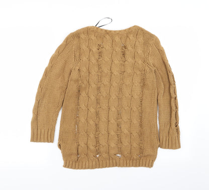 H&M Womens Brown   Pullover Jumper Size XS