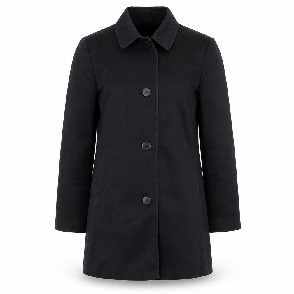 BHS Womens Black   Overcoat Coat Size 10