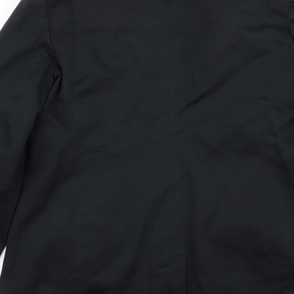 BHS Womens Black   Overcoat Coat Size 10