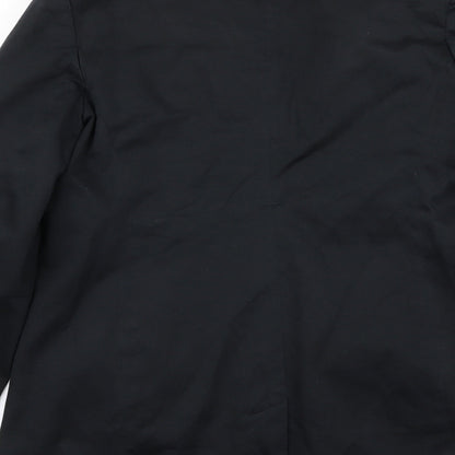 BHS Womens Black   Overcoat Coat Size 10