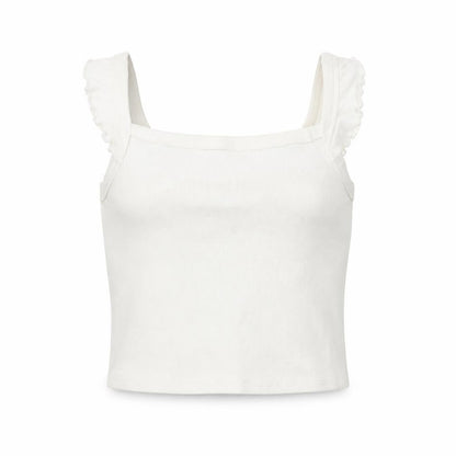 Womens UK Size S Brave Soul White Cropped Blouse