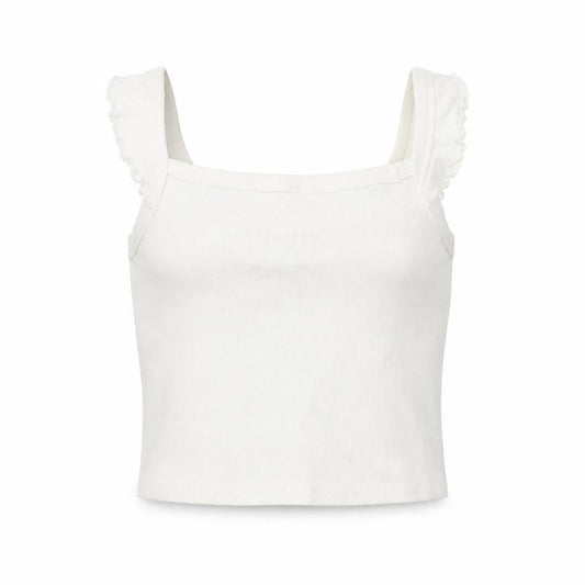 Womens UK Size S Brave Soul White Cropped Blouse