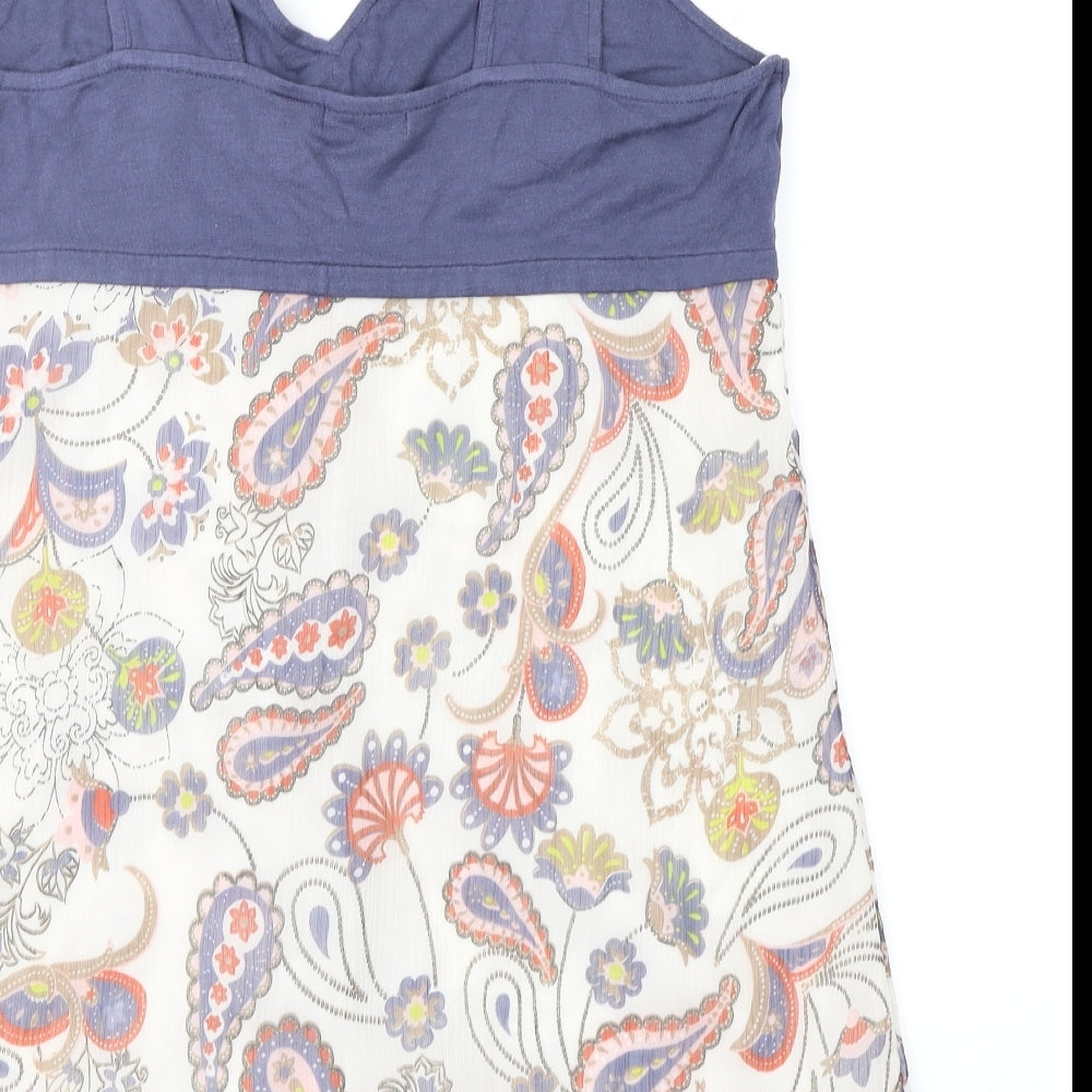 Womens UK Size 14 La Redoute Blue Basic Blouse