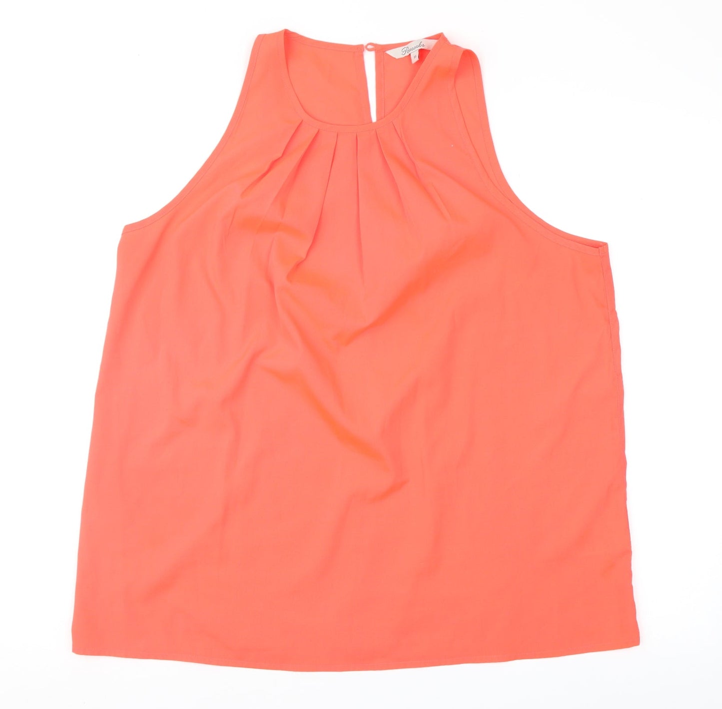 Womens UK Size 16 Peacocks Orange Basic Blouse