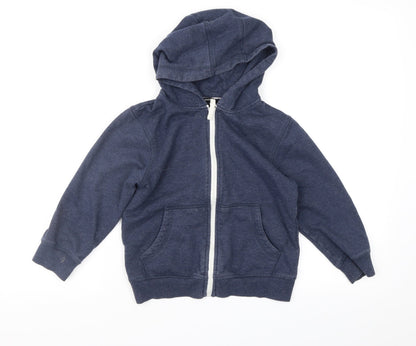 George Boys Blue   Full Zip Hoodie Size 5-6 Years