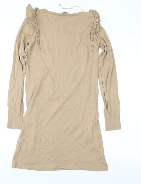 Oasis Womens Brown   Jumper Dress  Size XS