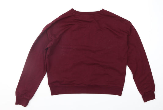 Womens UK Size M FOREVER 21 Purple Pullover Sweatshirt