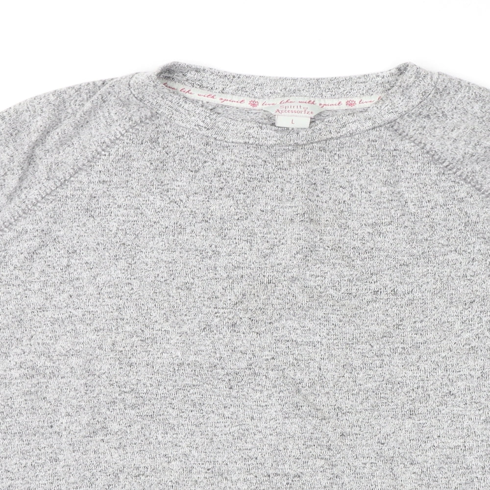 Accessorize Womens Grey   Pullover Jumper Size L