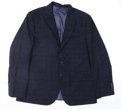 Mens UK Size 44 Marks and Spencer Regular Blue Suit Jacket