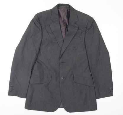 F&F Mens Grey Striped  Jacket Suit Jacket Size 38