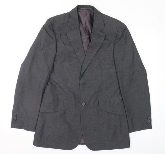 F&F Mens Grey Striped  Jacket Suit Jacket Size 38