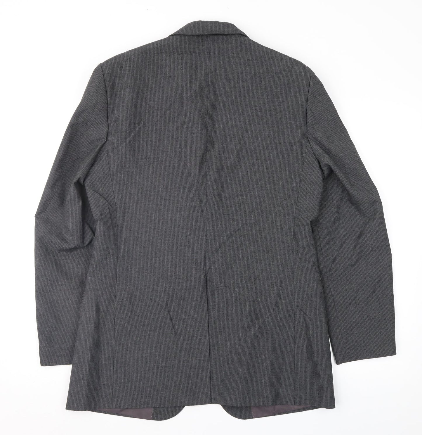 F&F Mens Grey Striped  Jacket Suit Jacket Size 38