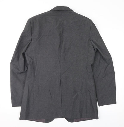 F&F Mens Grey Striped  Jacket Suit Jacket Size 38