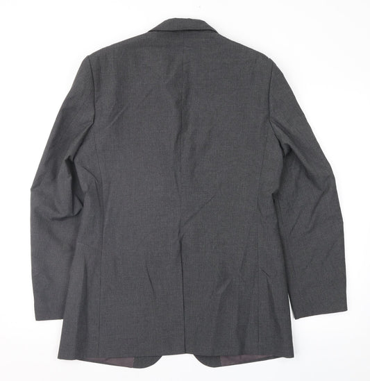 F&F Mens Grey Striped  Jacket Suit Jacket Size 38