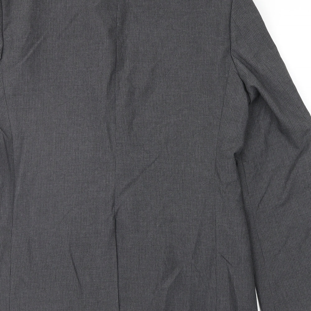 F&F Mens Grey Striped  Jacket Suit Jacket Size 38
