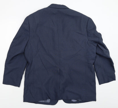 Divya Mens Blue   Jacket Suit Jacket Size 44