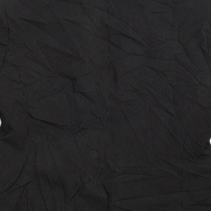 New Look Womens Grey Striped  Jacket Suit Jacket Size 14