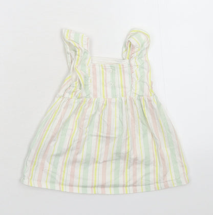 F&F Girls Multicoloured Striped  Fit & Flare  Size 3-6 Months