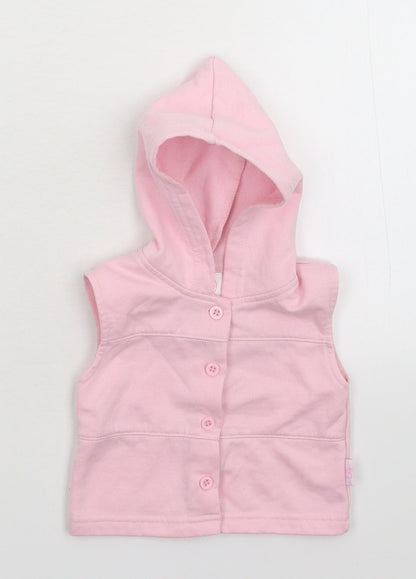 Mini Chic Girls Pink   Gilet Jacket Size 0-3 Months