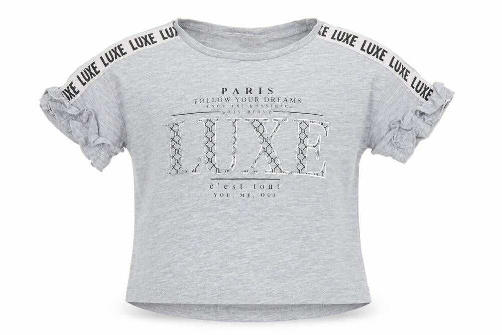 Front view of River Island Baby Grey Basic T-Shirt, size 3-6, Months