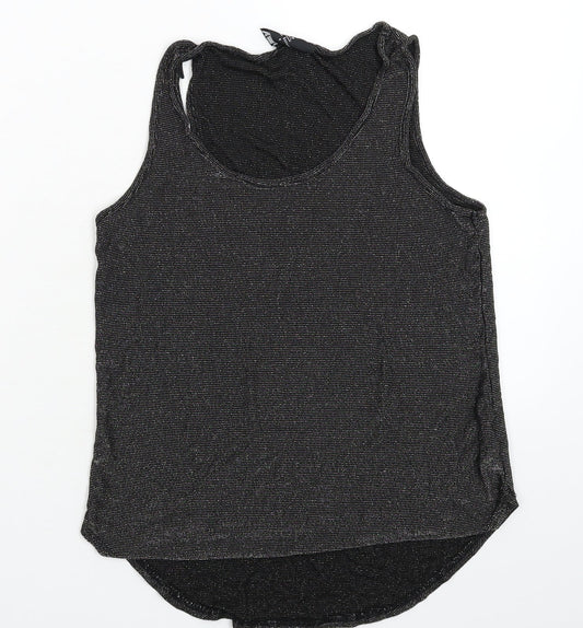 Womens UK Size 6 NEXT Black Basic Tank