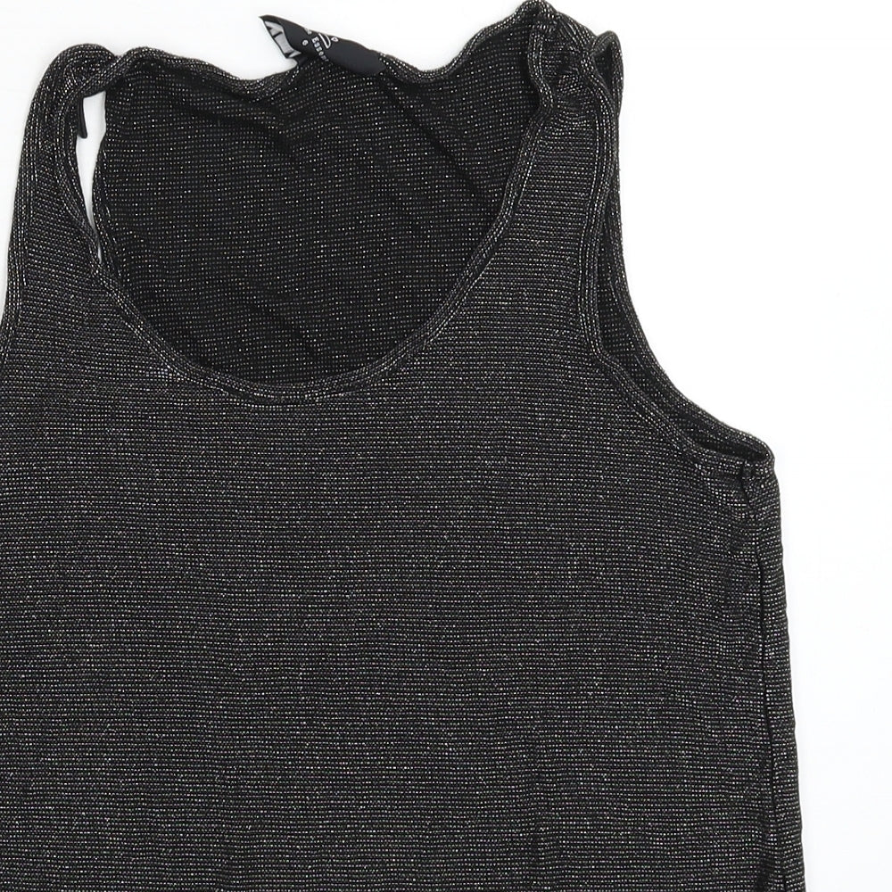 Womens UK Size 6 NEXT Black Basic Tank