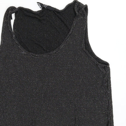 Womens UK Size 6 NEXT Black Basic Tank