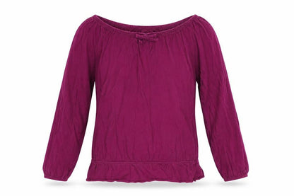 Front view of F&F girls’ pink basic t-shirt, size 7-8, years