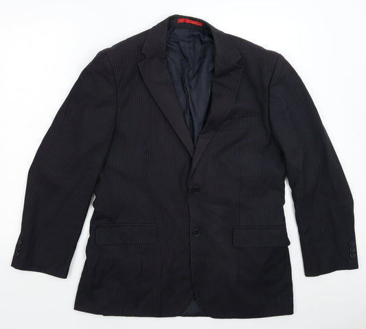Mens UK Size 40 Burton Regular Blue Suit Jacket