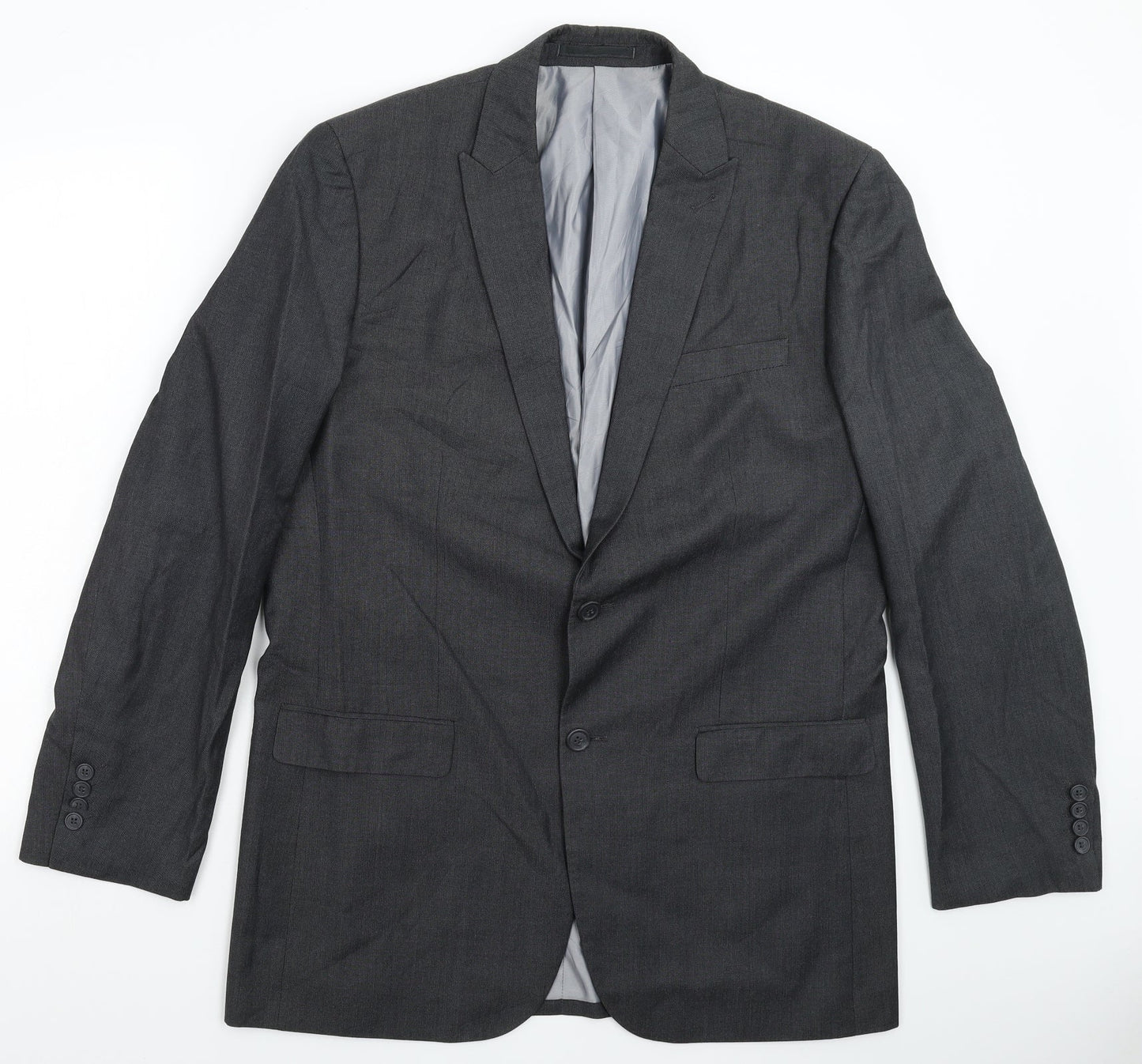 Mens UK Size 42 Greenwoods Regular Grey Suit Jacket