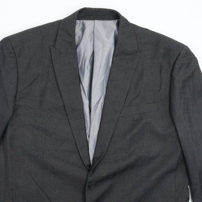 Mens UK Size 42 Greenwoods Regular Grey Suit Jacket