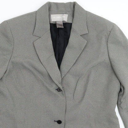Liz Claiborne Womens Grey   Jacket Suit Jacket Size 10