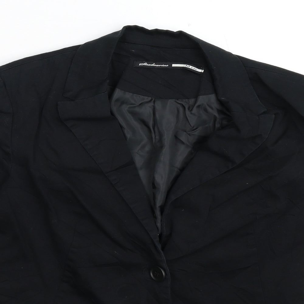 Stradivarius Womens Black   Jacket Blazer Size M