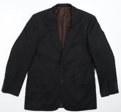 Mens UK Size 40 Preworn Regular Black Suit Jacket