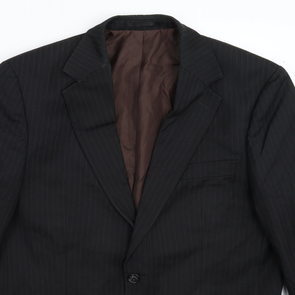 Mens UK Size 40 Preworn Regular Black Suit Jacket